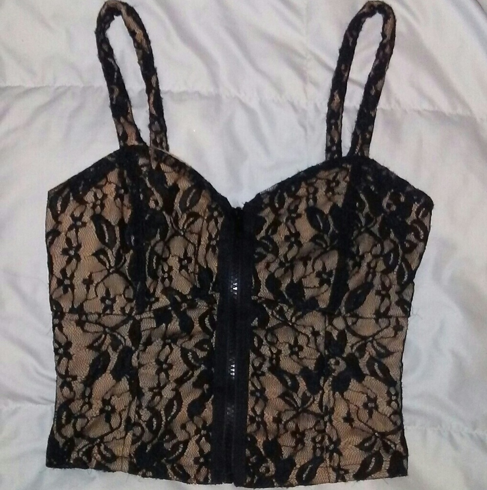 Charlotte Russe lace crop top
